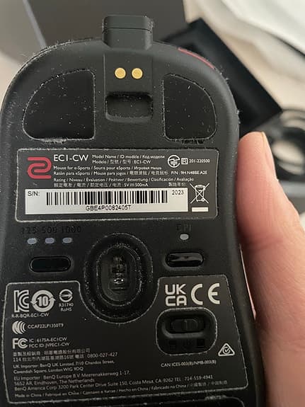 Zowie EC1-CW trådlös datormus svart