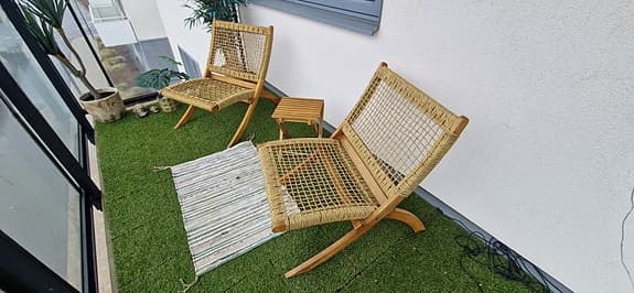 Loungestol Milano 2st + bord