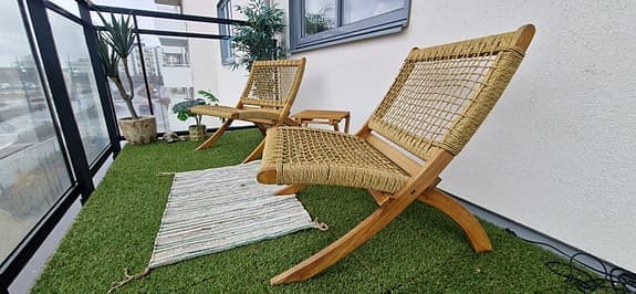 Loungestol Milano 2st + bord