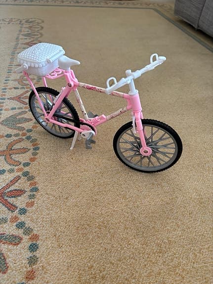 Barbie bil och cyklar leksaksset rosa