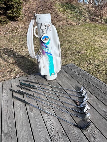 Golfset järnklubbor Wilson med bag vit