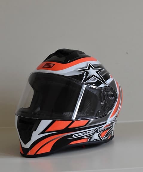 Origine Dinamo Kids Stars Revolution Fluo integralhjälm orange svart