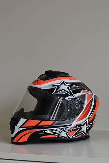Origine Dinamo Kids Stars Revolution Fluo integralhjälm orange svart