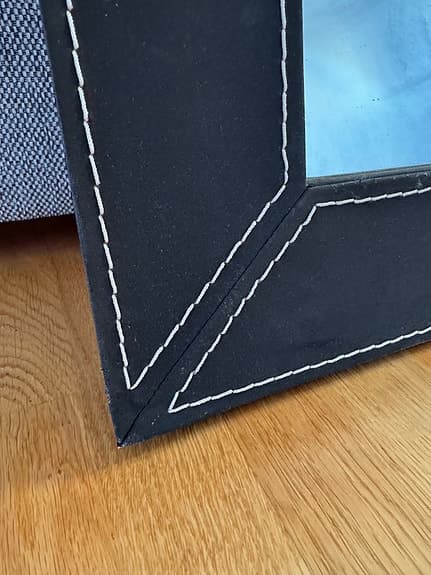 IKEA spegel rektangulär svart ram