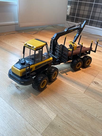 Bruder leksaksfordon skotare gul svart plast