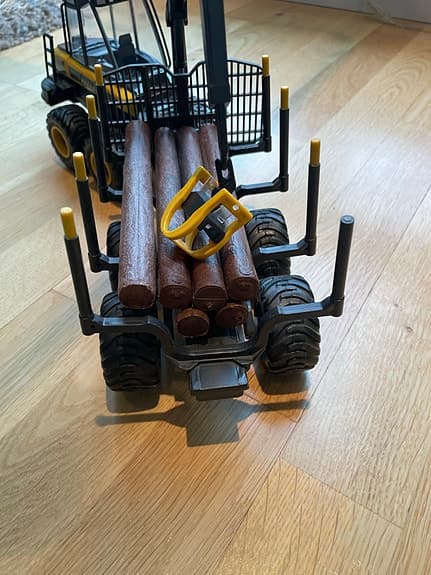 Bruder leksaksfordon skotare gul svart plast