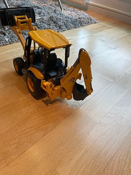 Bruder leksaksfordon traktorgrävare gul