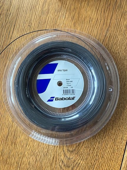 Babolat RPM Team tennissträng rulle svart