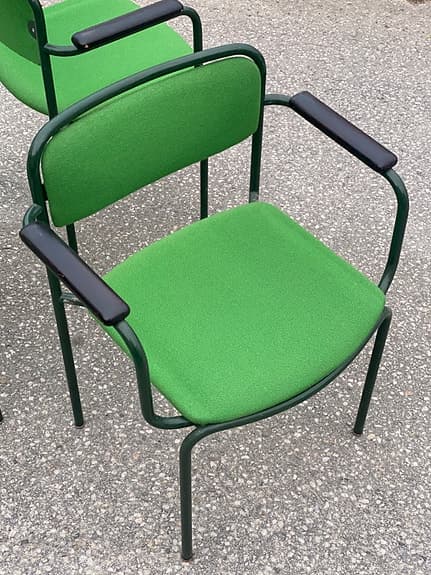 3st vintage Lammhults stolar PYRAMID - Retro Stålrör 70-tal