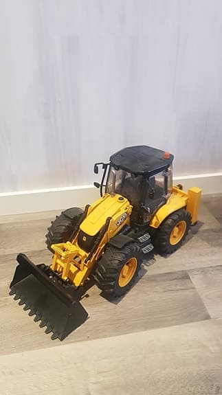 Bruder leksakstraktor hjullastare gul