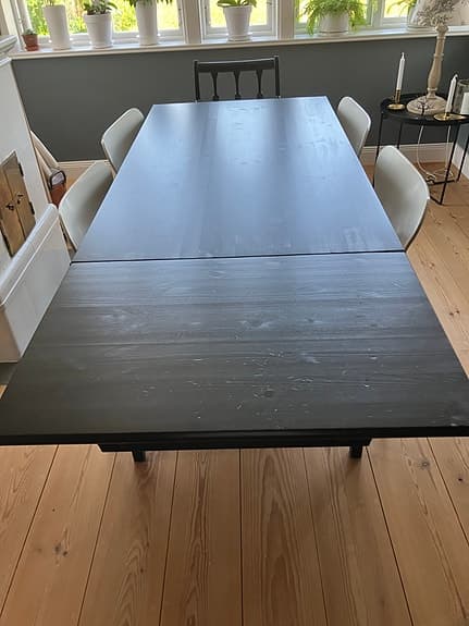 IKEA Leksvik bord svart trä