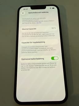 Apple iPhone 13 mobiltelefon 128 GB svart 99% batterihälsa