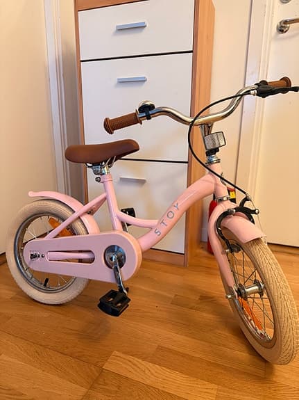 Stoy barncykel 12" rosa