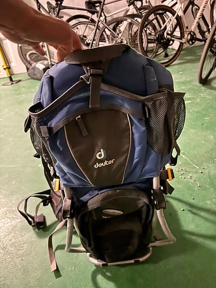 Deuter bärstol blå