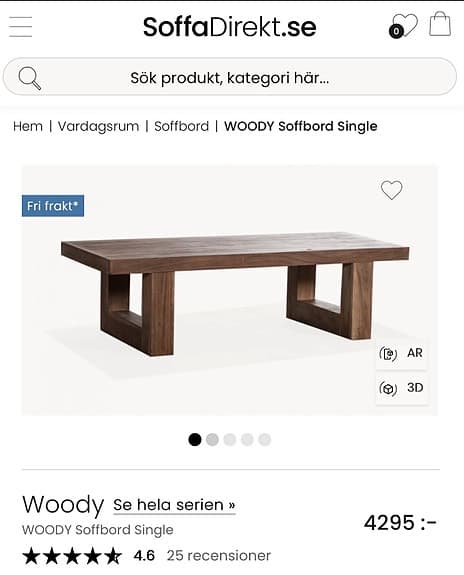 Soffbord Woody