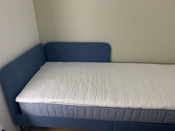IKEA HORNNESS bäddmadrass 90x200 vit