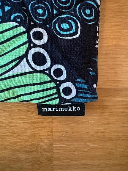 Marimekko kuddfodral – Pieni siirtolapuutarha, turkos/grön