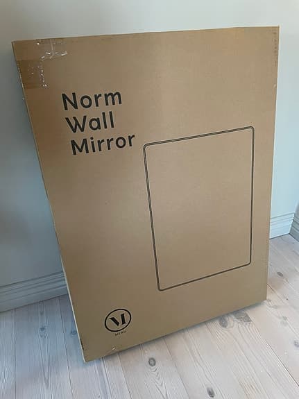 Audo (menu) Norm Väggspegel Grå