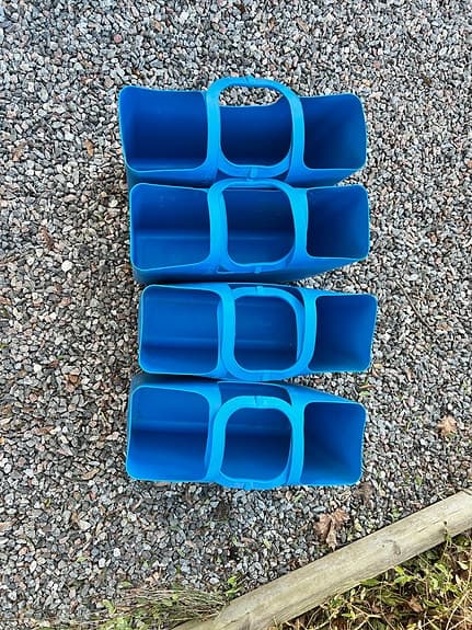 Koziol förvaringskorg förvaringsbackar 4 stycken 46x15x36 cm