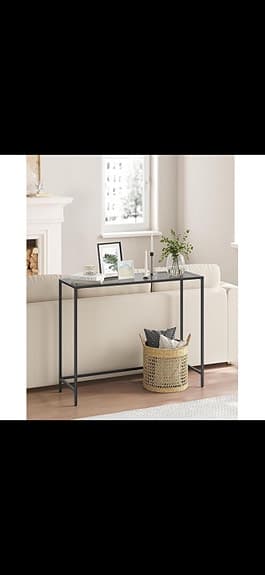 Konsolbord med glas – modern hallmöbel