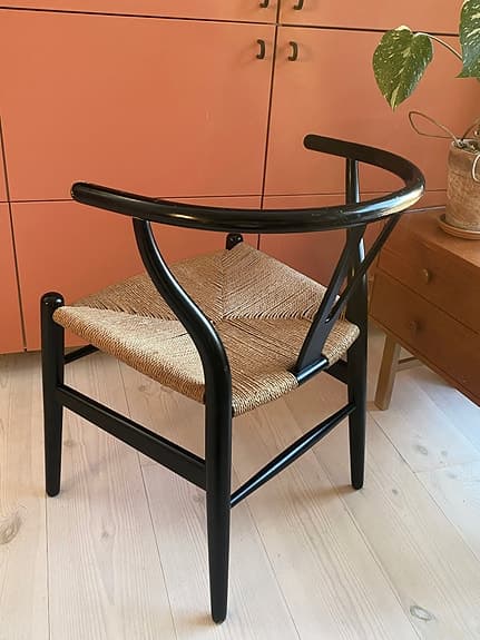 Vintage Wegner CH24 Y-stol i svart ek - Carl Hansen & Søn 1960-tal Danmark