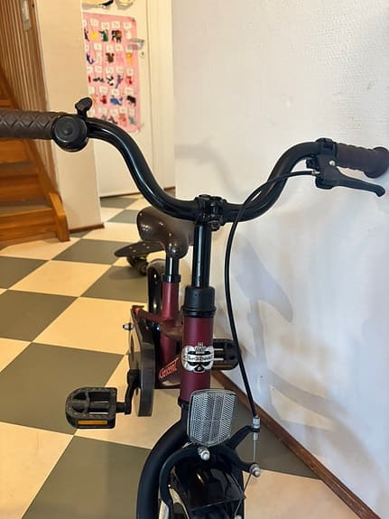 Crescent barncykel 12" röd