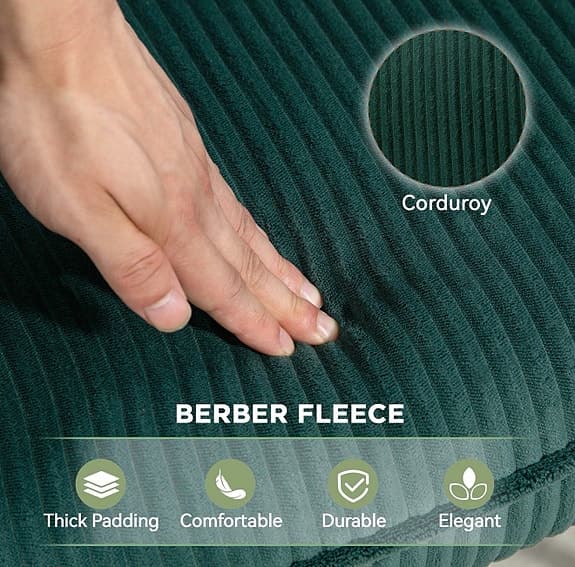 Gungfåtölj / Rocking Chair – Grön Sammet