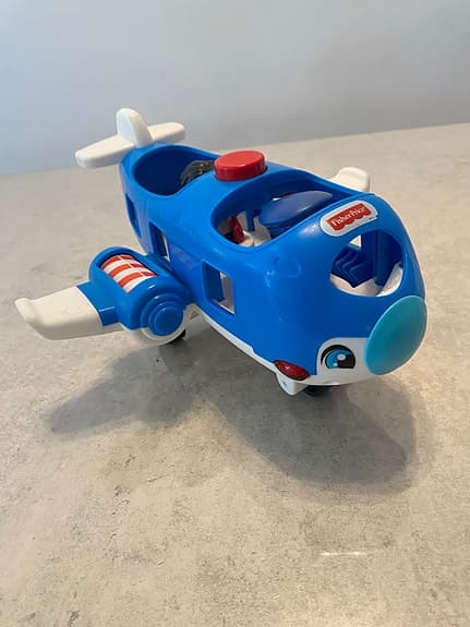 Fisher-Price leksaksflygplan blå