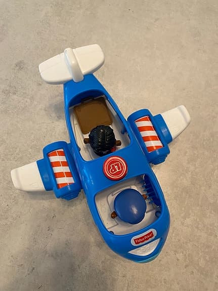 Fisher-Price leksaksflygplan blå