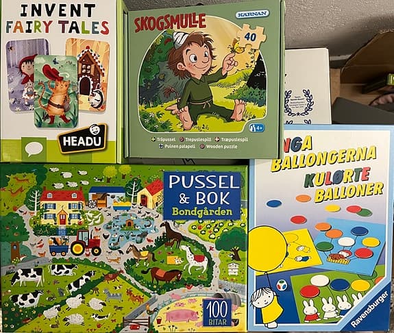 Ny spel till barn 2-5år