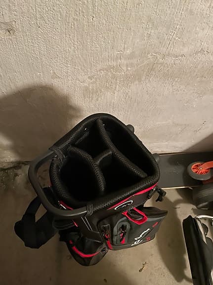 Big Max Dri Lite Seven golfbag svart/röd