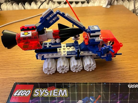 Lego System rymdset 6898 Ice-Sat V fordon med minifigur