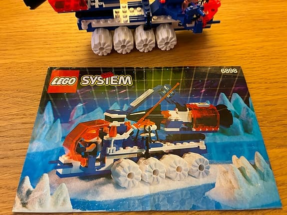 Lego System rymdset 6898 Ice-Sat V fordon med minifigur