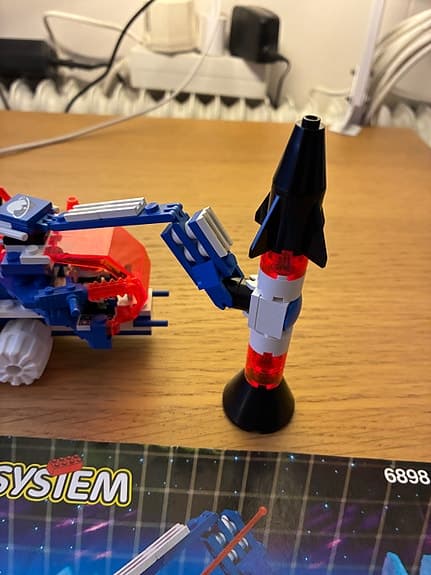 Lego System rymdset 6898 Ice-Sat V fordon med minifigur