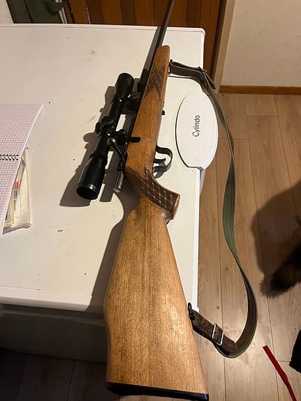 Wischo 0,22 med kikarsikte i fint skick