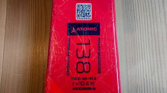 Alpinskidor 138 cm Atomic Redster S9 FIS Junior-RP slalomskidor - kan skickas