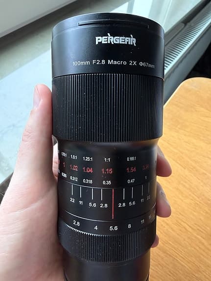 Pergear 100mm f/2.8 Macro 2x för Sony FE