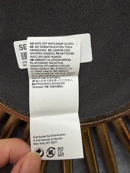 H&M Home spegel solformad 32 cm guld