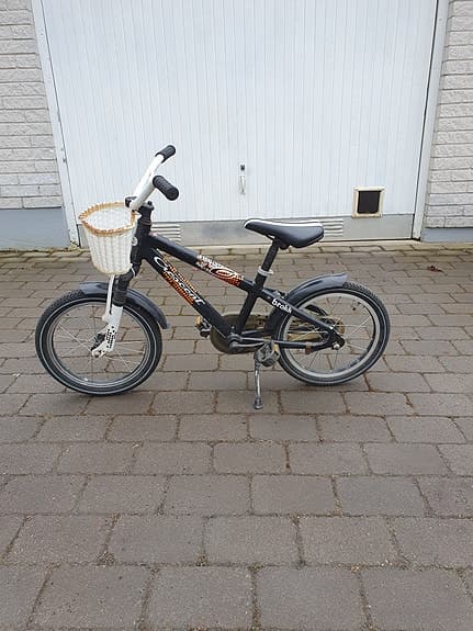 Crescent barncykel 16" svart