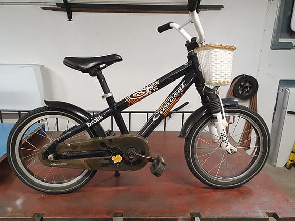 Crescent barncykel 16" svart