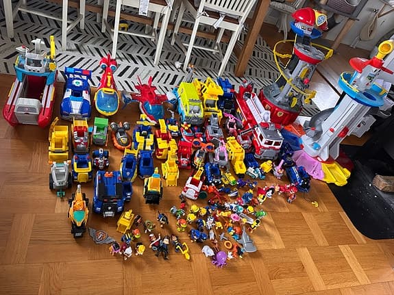 Stort paket med paw patrol