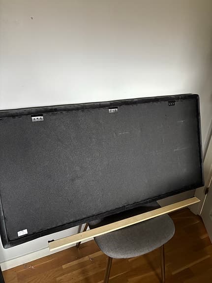 Mio Mary sänggavel grå sammet