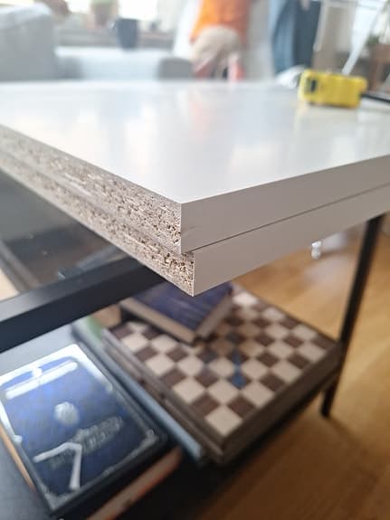 2x vita hyllor 60x67cm