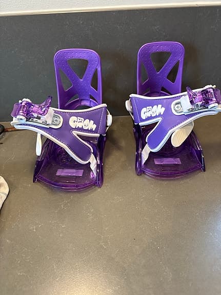 Burton Grom snowboardbindningar lila barn