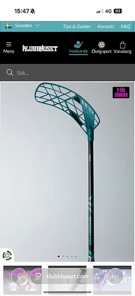 Innebandyklubba turkos