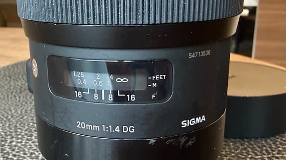 Sigma 20mm f/1.4 DG objektiv vidvinkel Sony Emount