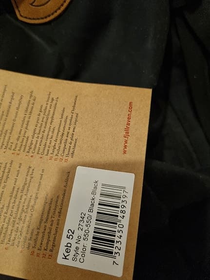 Fjällräven KEB 52 ryggsäck