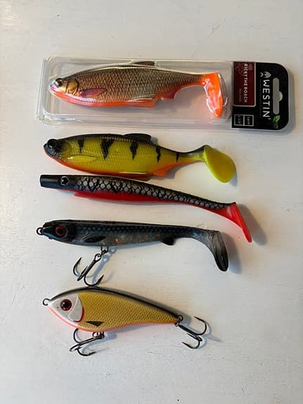 Gäddfiskedrag (westin swim, pig shad, kanalgratis osv)