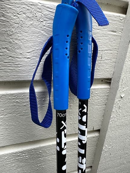 Längdskidor 100 cm med stavar