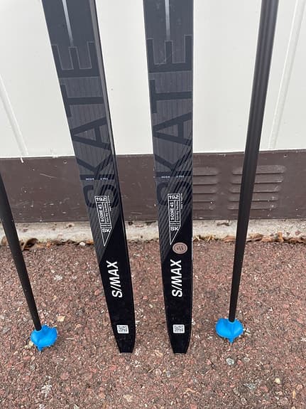 Salomon S/Max Skate längdskidor med stavar blå/svart